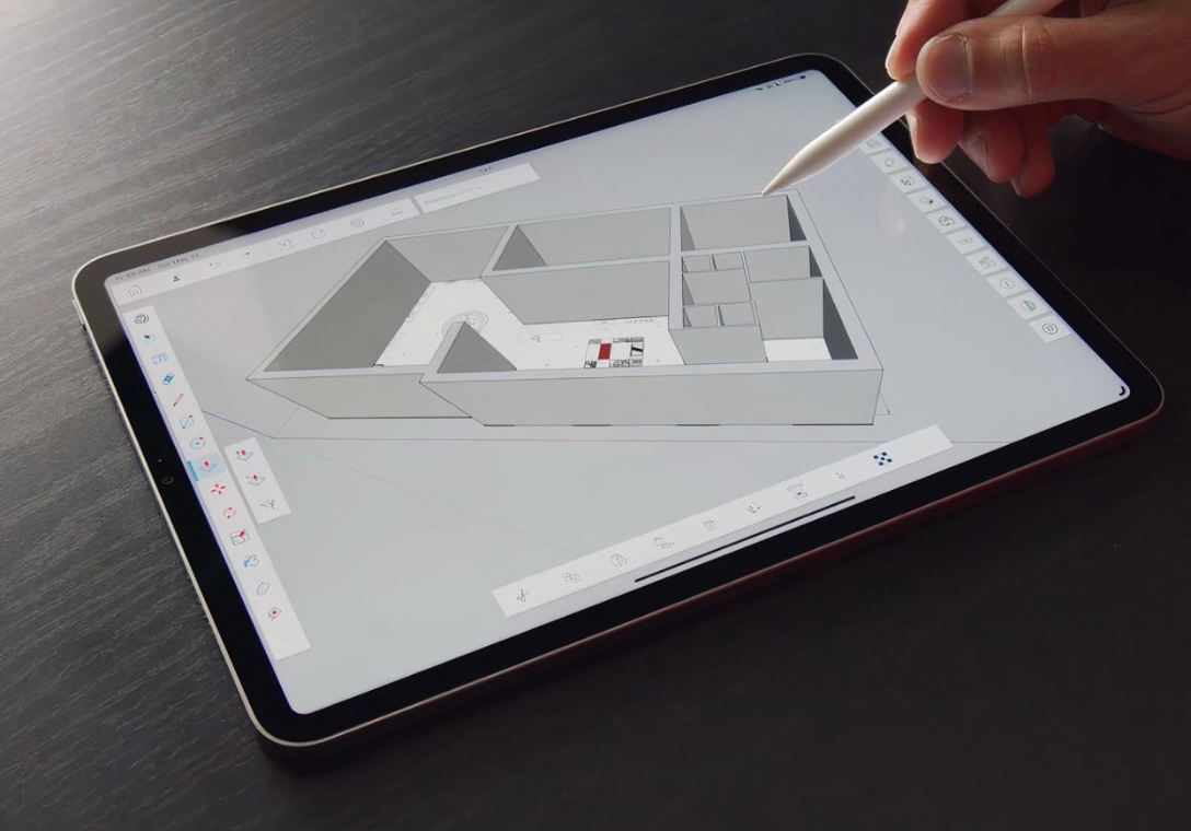 iPad with SketchUp