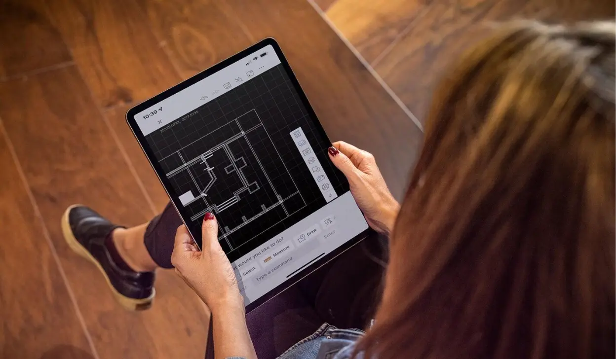 iPad with AutoCAD