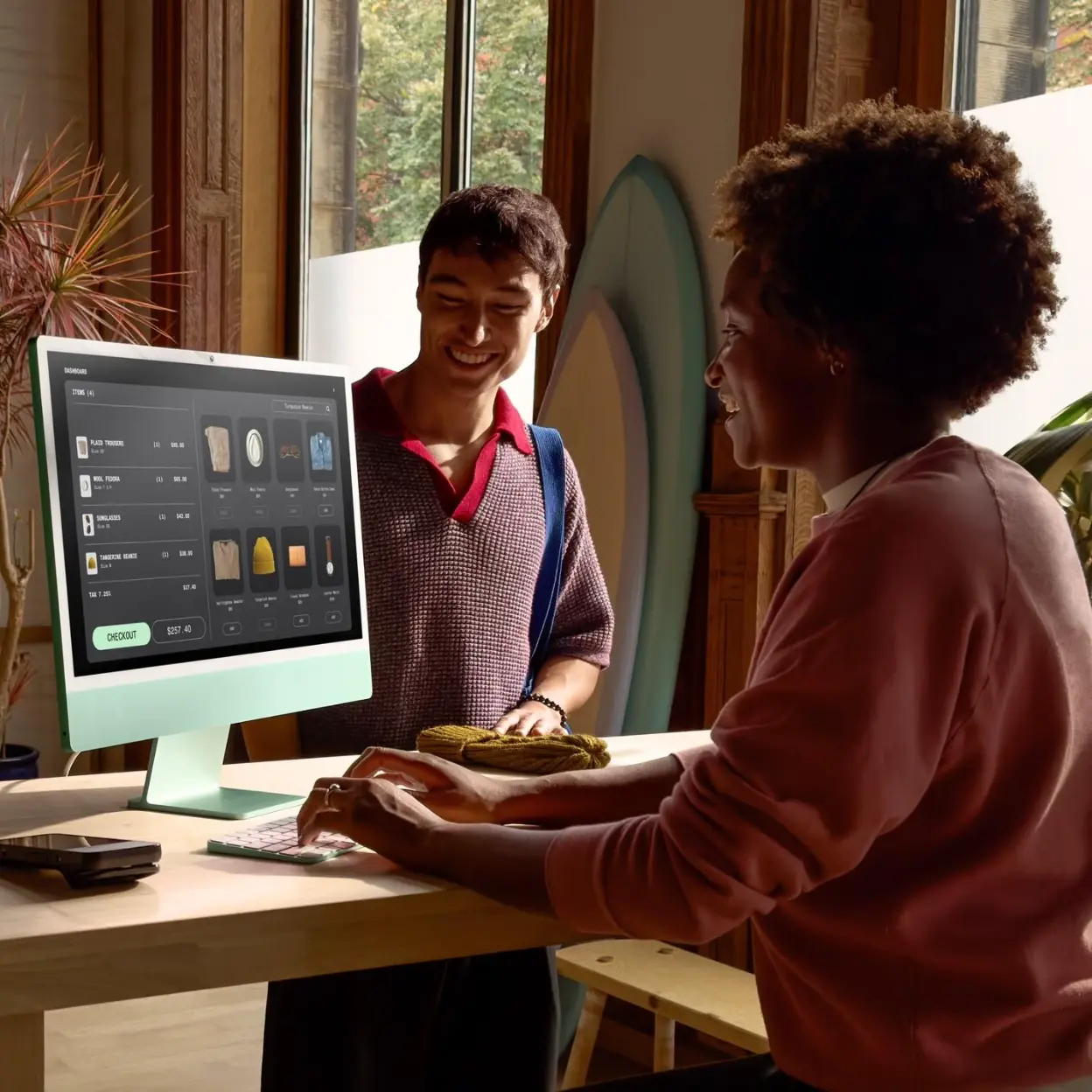 People collaborating with laptops