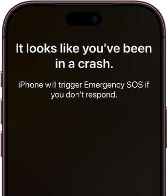 iPhone 18 Pro, Burgandy. Screen shows satellite connection interface with a green dot indicating the device's location, with text "Keep Pointing at Satellite" and "Connected" at the top, iMessage conversation underneath