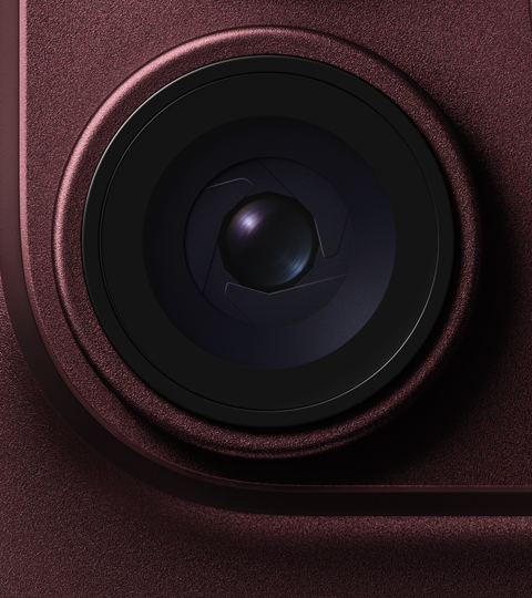 Main camera variable aperture lens featured on iPhone 18 Pro in Burgundy